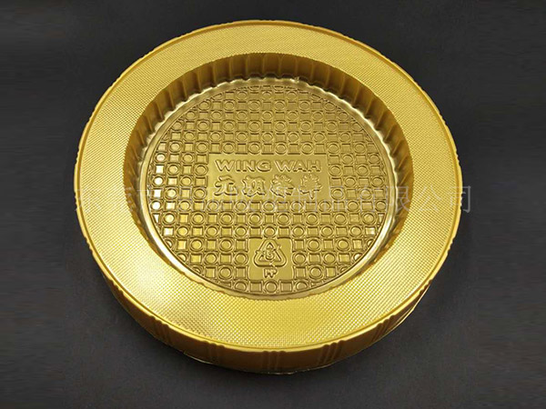 金色（sè）月（yuè）餅托圓形